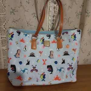 Dooney & Bourke Disney tote bag nautical ocean characters
